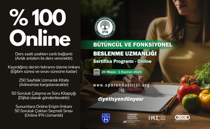 Bütüncül ve Fonksiyonel Beslenme Uzmanlığı Sertifika Programı Mayıs 2024